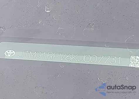 2019 Toyota Rav4 Le из США, поврежденный, VIN JTMG1RFV6KJ007731